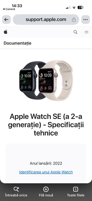 Apple Watch SE ( a 2 a generatie )