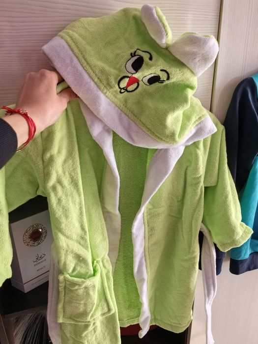 Детски памучен халат