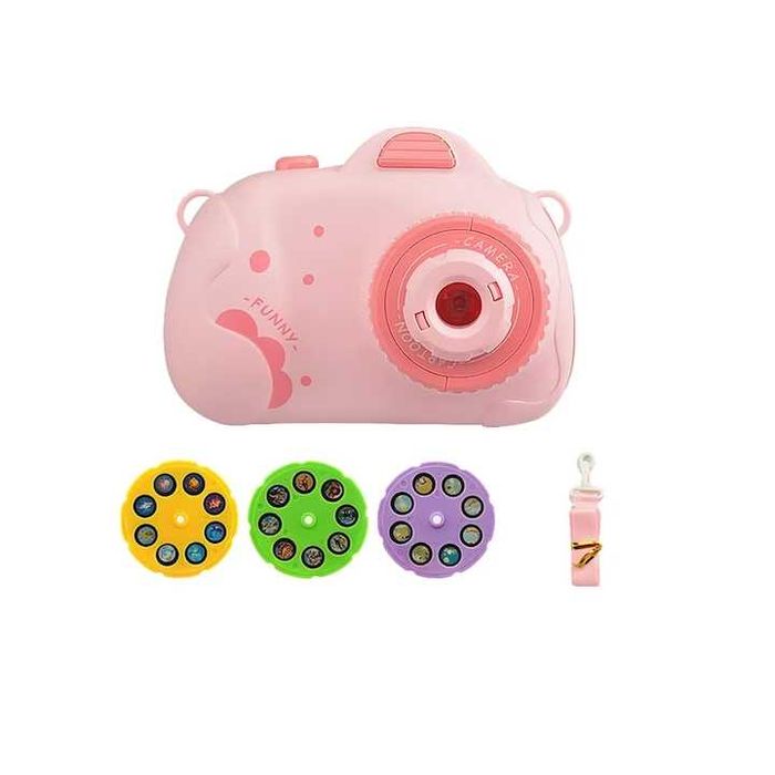 Jucarie interactiva cu Proiector , tip Camera Foto, Roz sau Albastru
