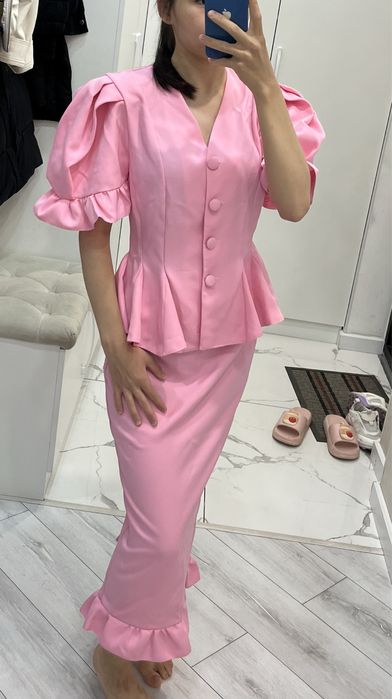 Двойка блузка,розовый