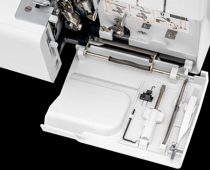 Оверлок Necchi C12 с нитевдевателем и мощным двигателем