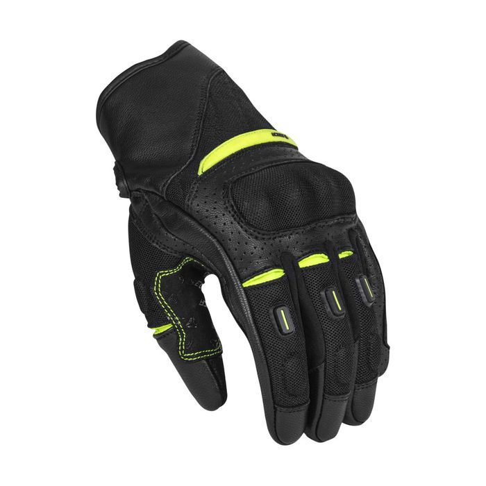 Mănuși moto SECA Axis Mesh II vară galben neon