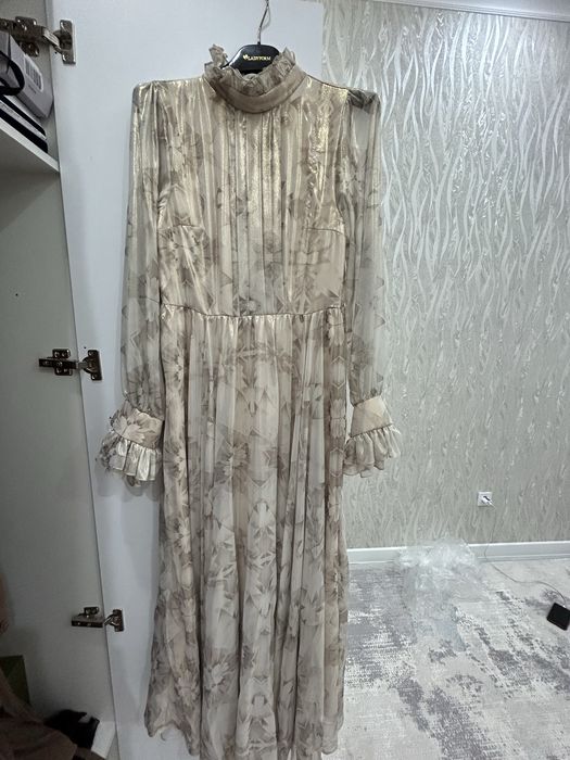 Платье лазер шифон