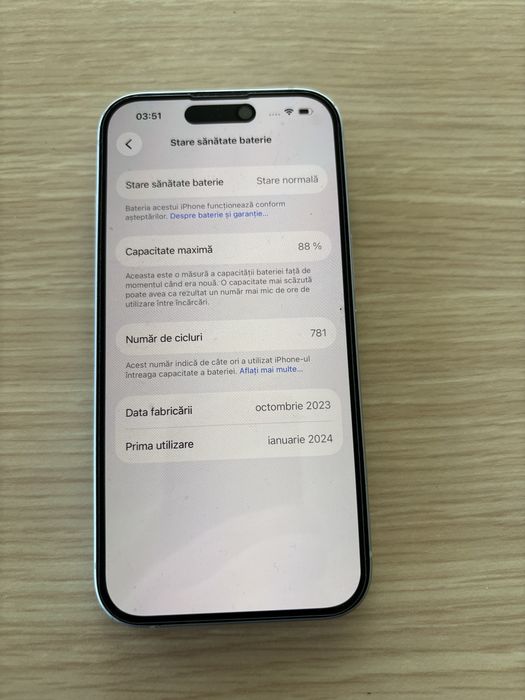 Iphone 15 blue 128gb liber de retea