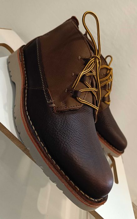 Ghete lace up 41 41.5 premium Clarks NOI piele naturala moale