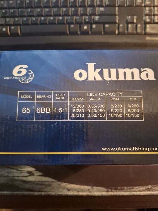 Mulineta Okuma Longbow Baitfeeder 65 -5BUC 50- 3buc pret pe buc!