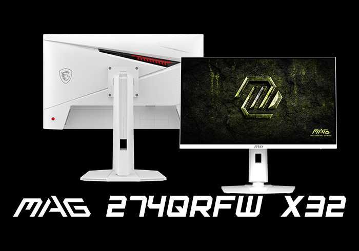 MSI 27 MAG 274QRFW X32, IPS, 0,5mc, 320hz, WQHD (2560x1440) White