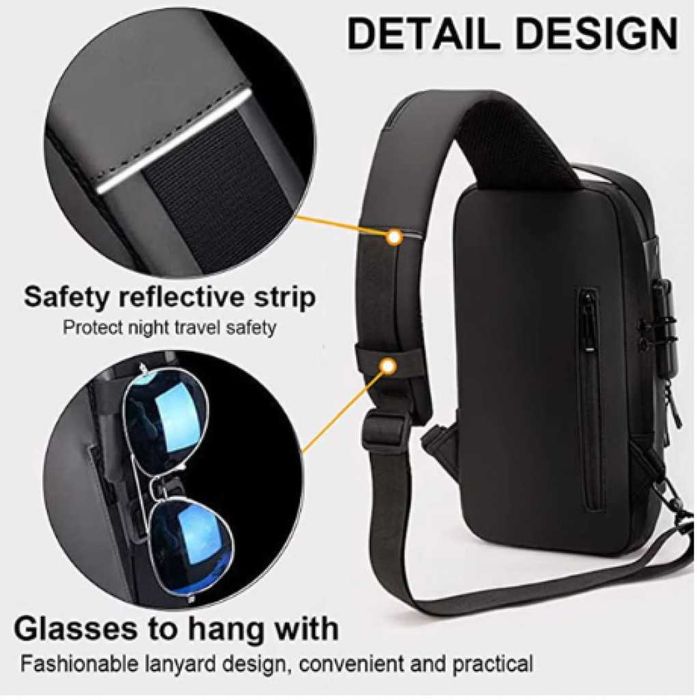 Мъжка crossbody чанта – Практичност, сигурност и модерни технологии!