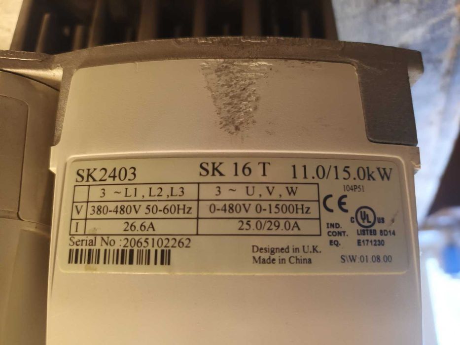 Честотен инвертор LEROY SOMER SK2403, SK16T ,15kW