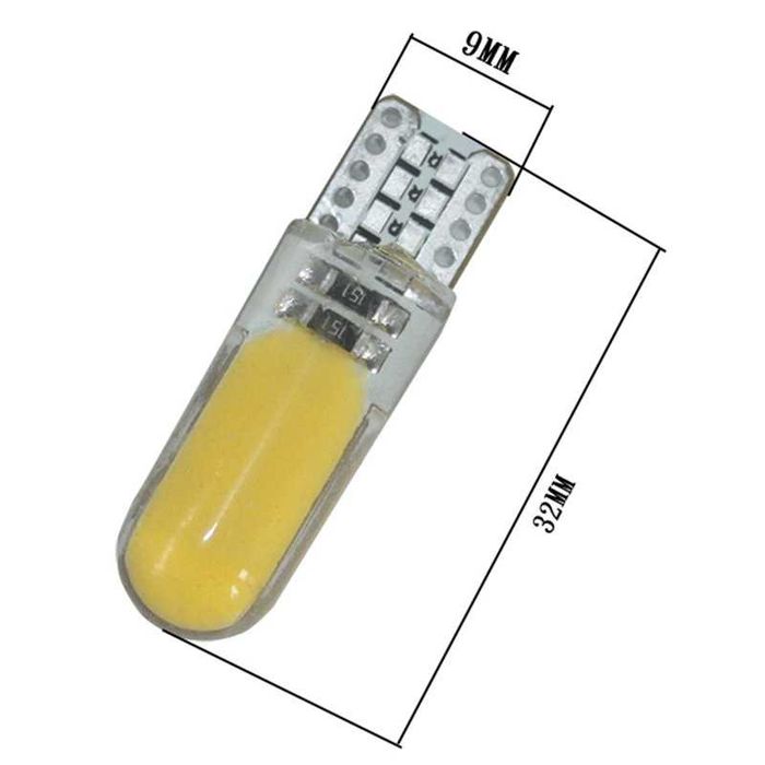 LED Лед Диодни Крушки За Табло, Габарит, Т10 W5W, 1X LED, 12V, 5 Цвята