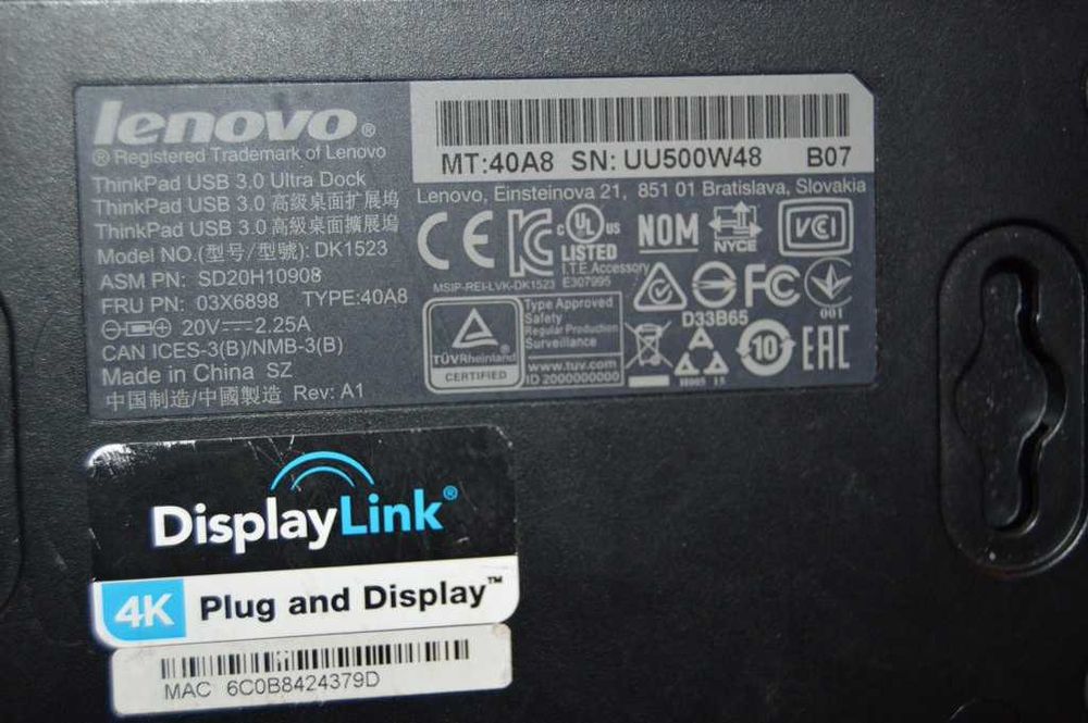 Stații de andocare Docking Lenovo ThinkPad – Modele USB 3.0 40A7, 40A8 și USB-C 40A9, 40AS, 40AY