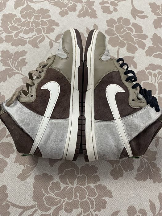 Vand Nike Dunk High Light Chocolate