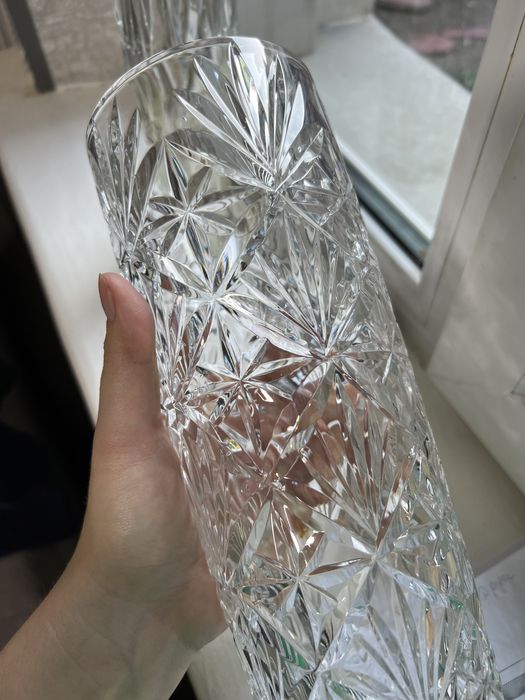 Ваза богемский хрусталь. Коллекционная ваза. Bohemia