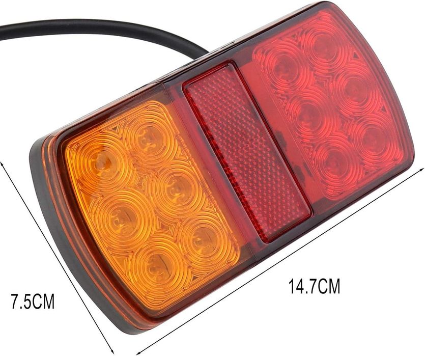 стопове led /диодни 12v 2 бр/кт vertex 331025