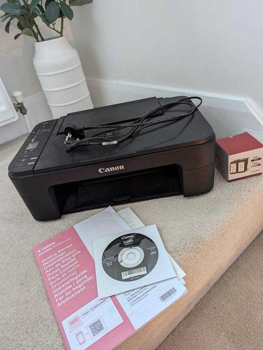 Canon PIXMA TS3300 – напълно работещ, с мастило, пълен комплект