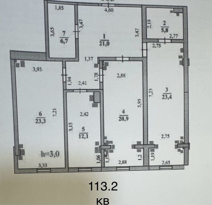Продаю 3х комн квартиру в новом Бизес класс ЖК Баксарай черновая отд