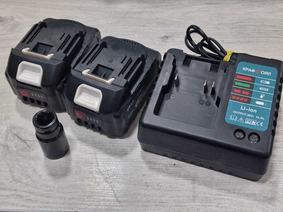 Kraft Royal DTW285 – ударен гайковерт | 2 Батерии и зарядно + Куфар