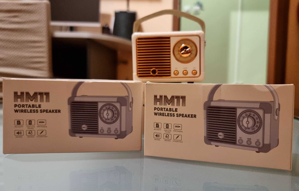 Ретро Bluetooth колонка/ ПЕРФЕКТЕН ПОДАРЪК ЗА КОЛЕДА/ Чисто нови!