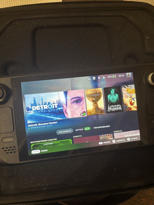 Steam deck lcd 64gb + sdcard 512gb