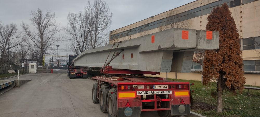 Scania R500 6x2 cu remorca grinzi