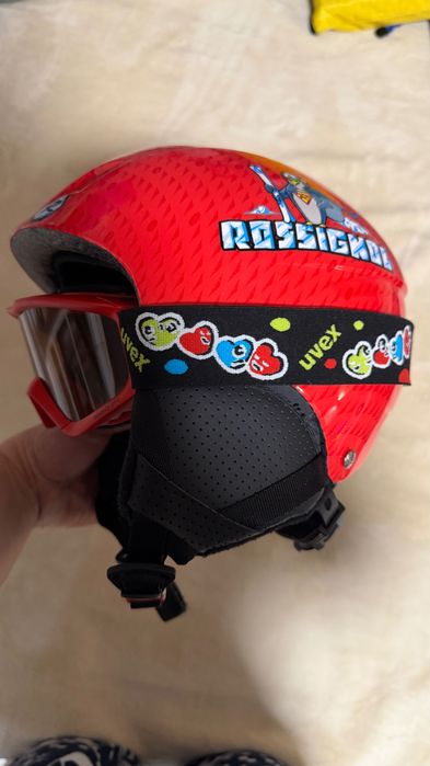 Ски Каска с маска на Росиньол 52-54см