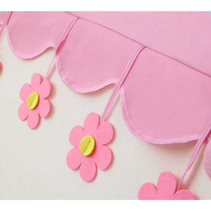 Палатка за игра Къщичка с лампи ИЛИ Дворец тип шатра - Сива или Розова