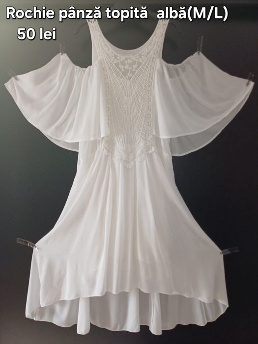 Rochii albe damă M/L( pânză topită)