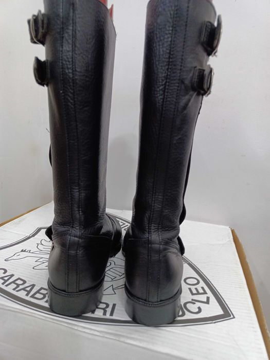 Cizme moto chopper înalte piele măsură 42