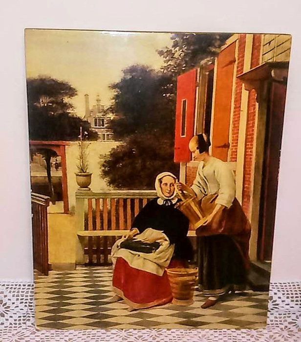 картины крестиком и винтажное пано