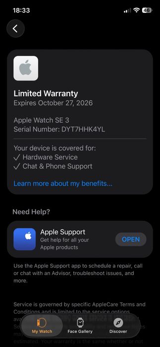 Apple watch SE 3 44mm GPS