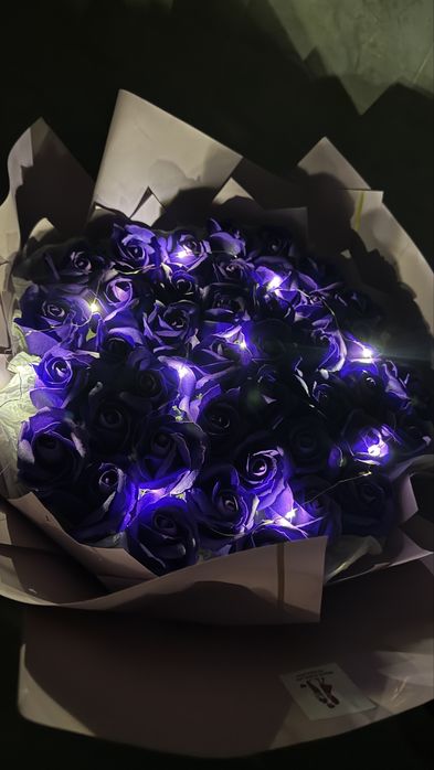 Букет из мыльных роз