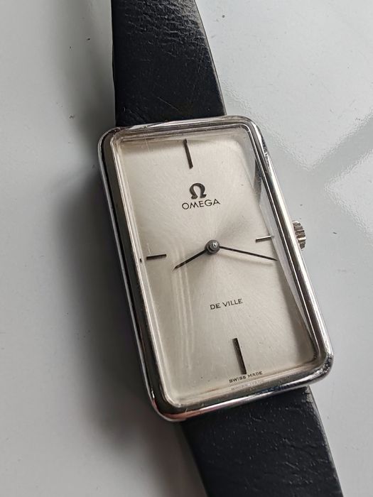 Ceas Omega Deville Manual 37x23,5 mm Funcționează Impecabil!