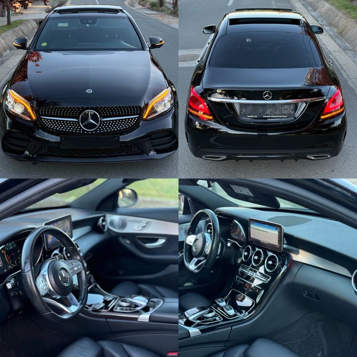 Mercedes C200 Cdi 1.6d 160 Cai 2020 Facelift Euro6+ Pachet AMG 9G Tronic Dotarii Full-Full Recent Adus Foarte Usor Avariat