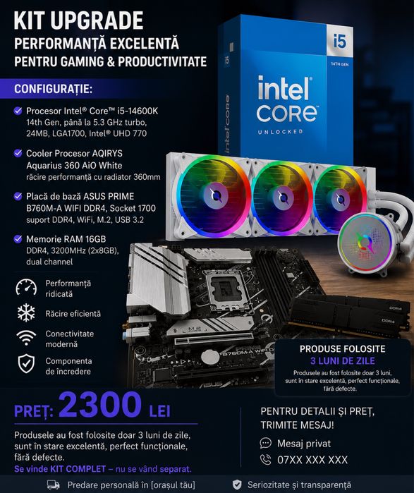 Upgrade PC Gaming – 2300 lei