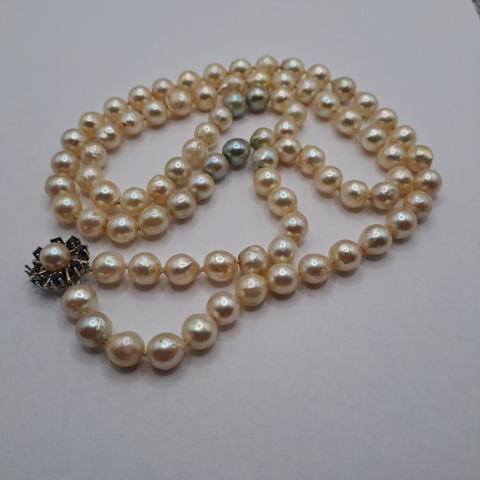 Огърлица от перли речни истински