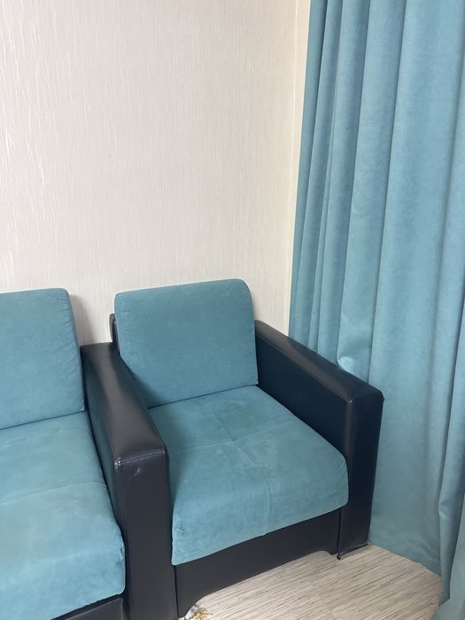 Диван-кровать, кресло березовое