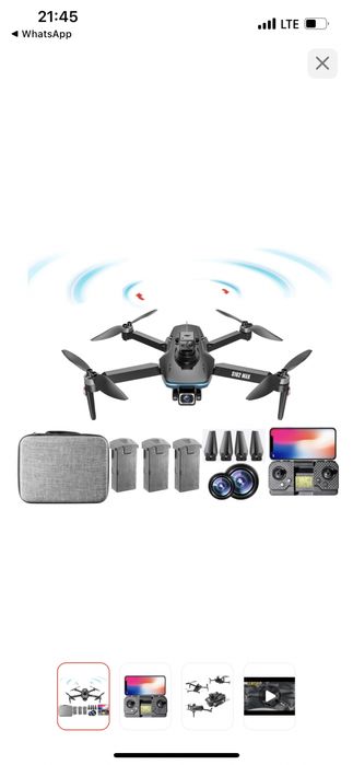 В продаже видео дрон состояние нового брали за 90 продаю в связи