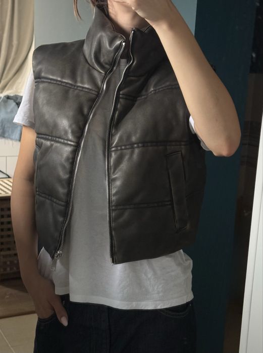 Кожена грейка - ZARA