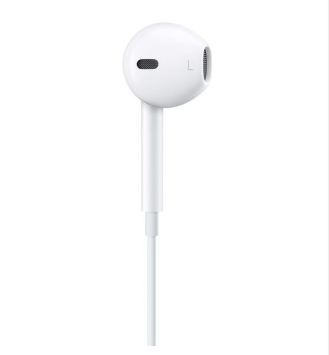 Слушалки с микрофон Apple - EarPods, Lightning Connector, бели