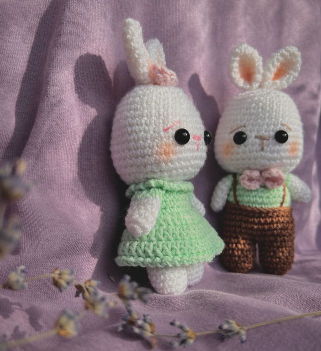 Ръчно изработени играчки амигуруми комплект за подарък или декорация