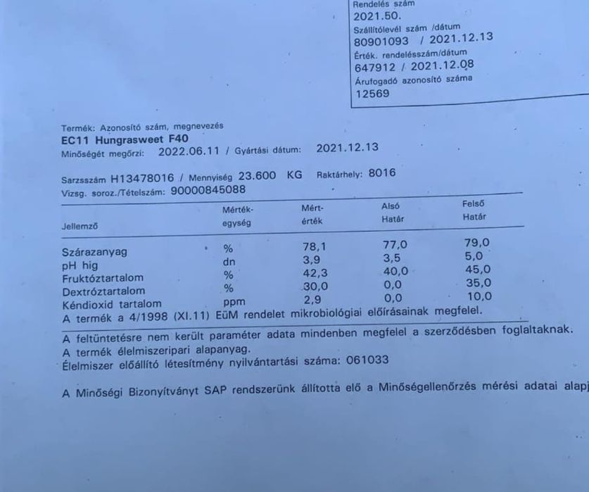 Sirop hrana albine F 40 RODNIC