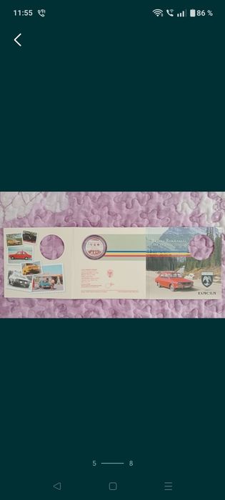 Moneda argint auto Dacia