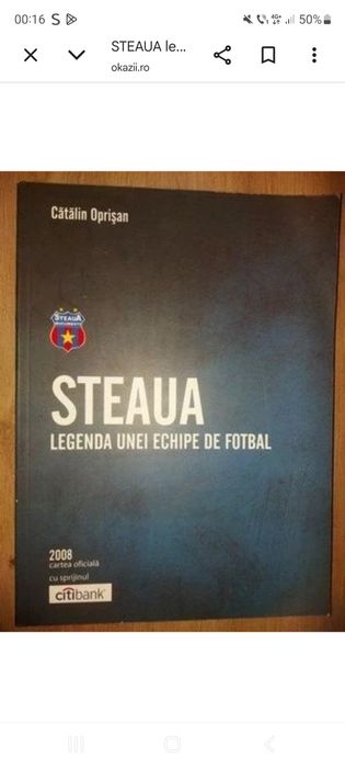 Carte steaua .legenda unei echipe de fotbal