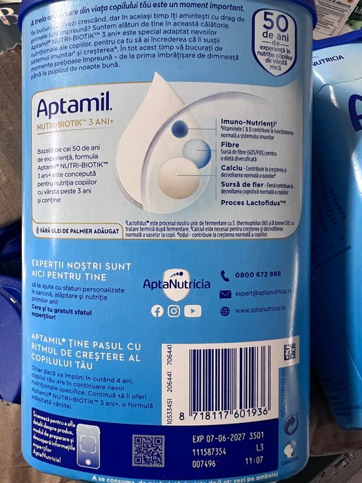 Lapte praf APTAMIL 3+