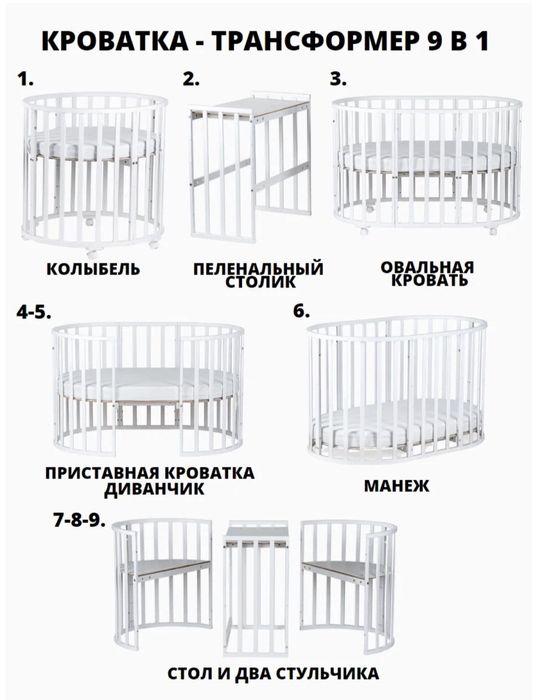 Детский манеж трансформер 9в1