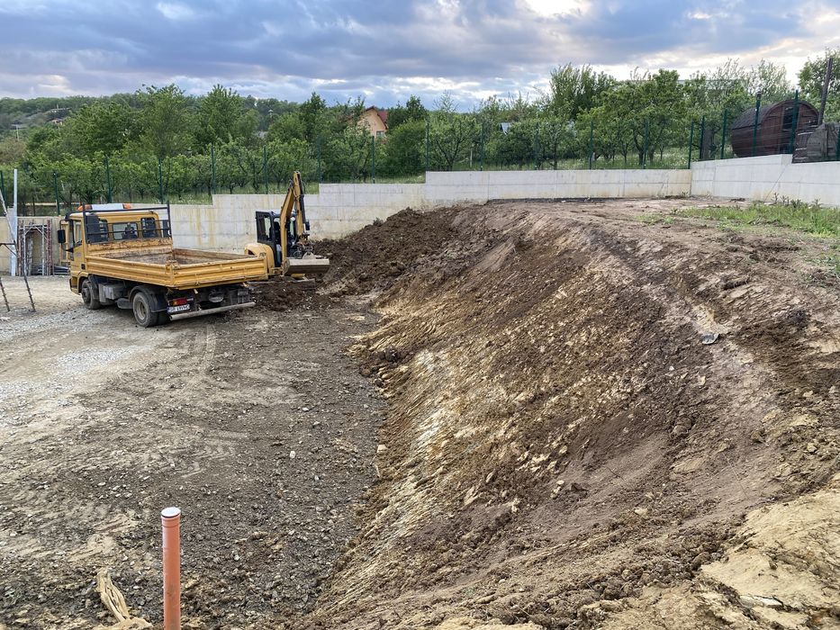 Inchirieri utilaje excavator/transport basculabil