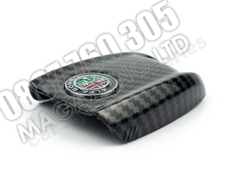 Капак Кутийка за Ключ Alfa Romeo Tonale Giulia Stelvio Цвят Карбон