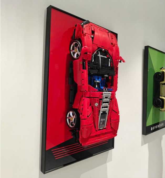 icuanuty Display Wall Board for Lego 42143 Technic Ferrari Daytona SP3