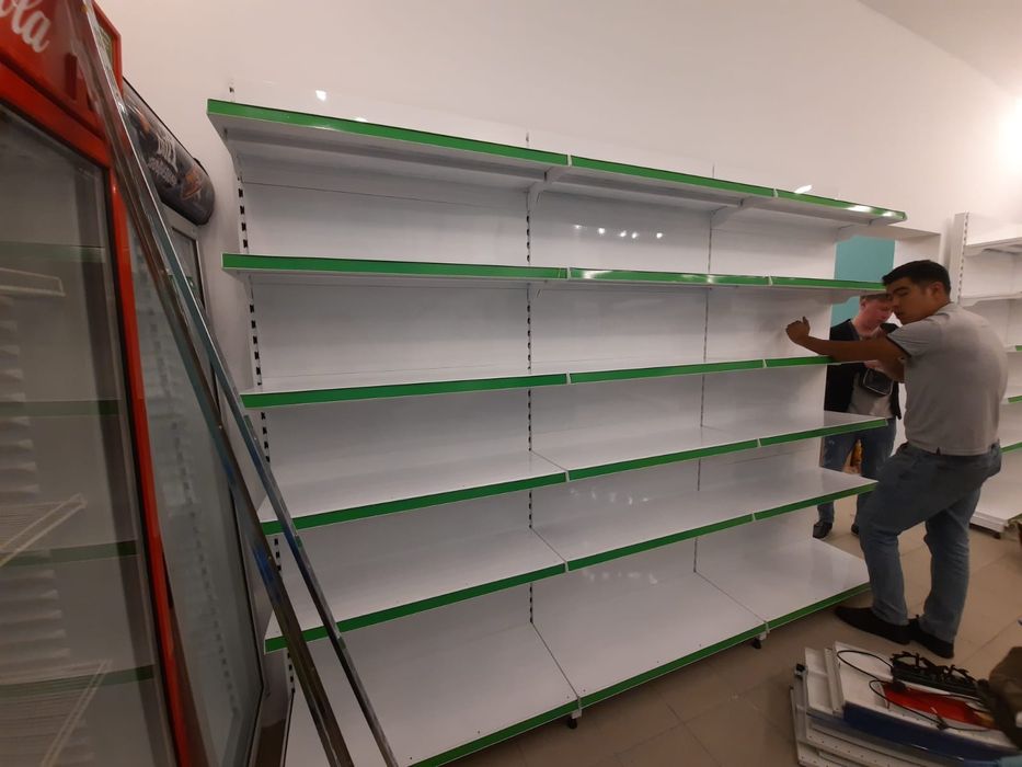 Стеллажи полки овощные хлебные