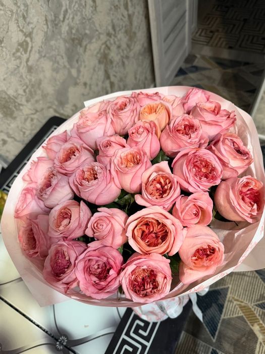 Букет розывых роз